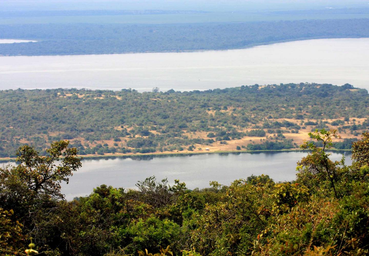 View on Akagera Lakes from Mutumba Heights (Akagera National Park Rwanda)