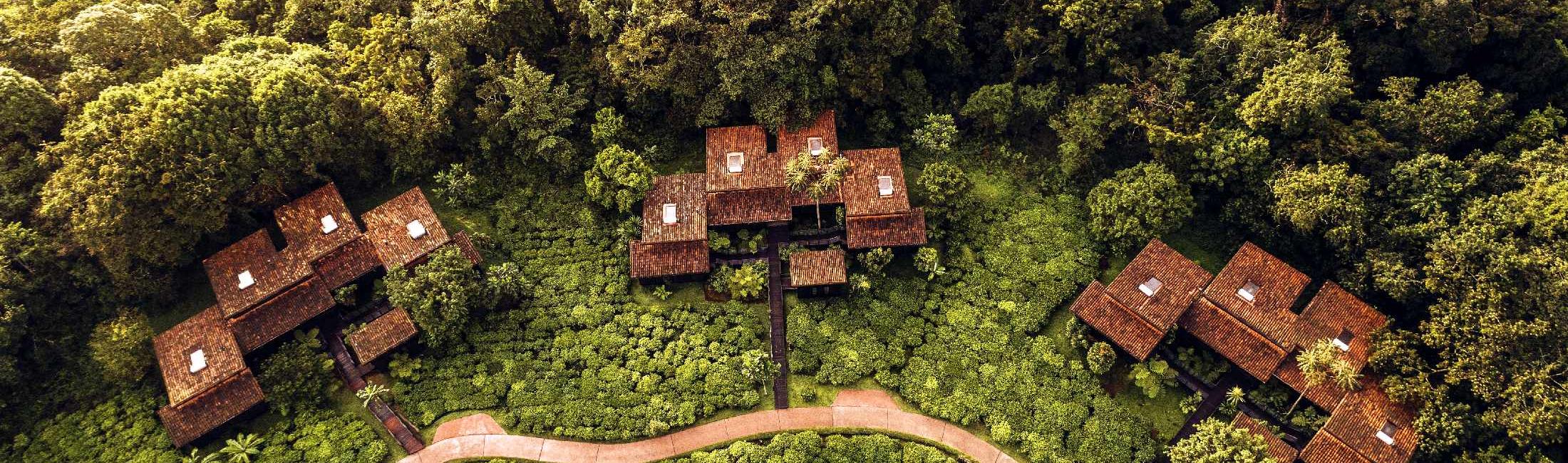 Drone view on Nyungwe House (One & Only Rwanda)