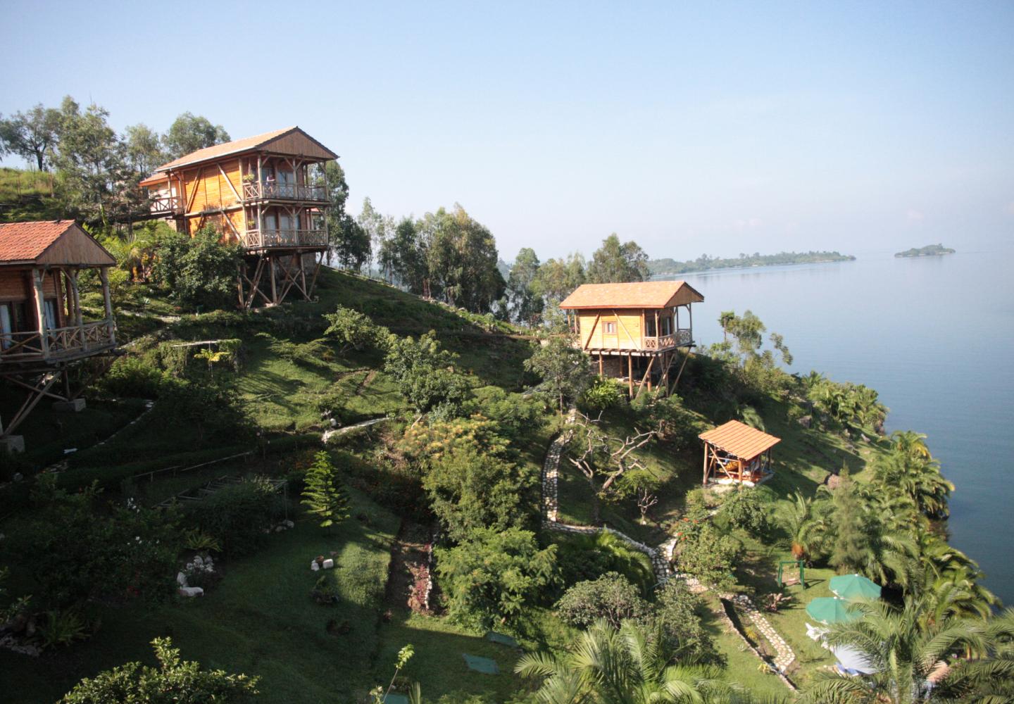 View on Cormoran Lodge (Lake Kivu Rwanda)