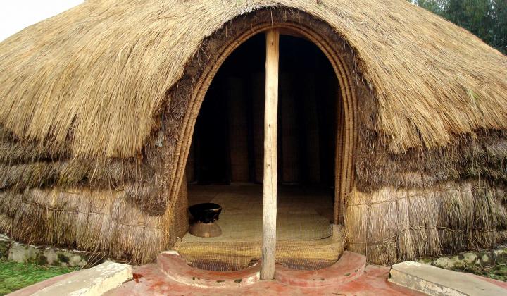 Traditional Home shown at the Iby'iwacu Village (Rwanda)