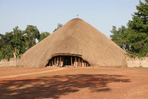 Outside of Kasubi Tombs Kampala (Uganda)
